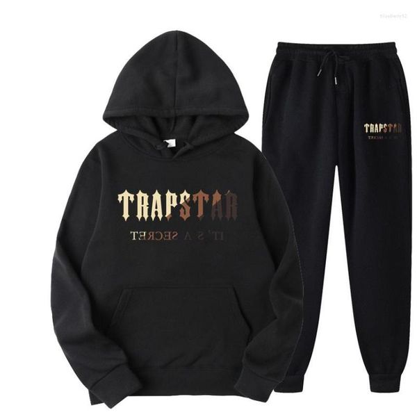 

men's tracksuits tracksuit printed sportswear mens 15 color warm two piece loose hoodie sweatshirt trouser cover jogging, Gray