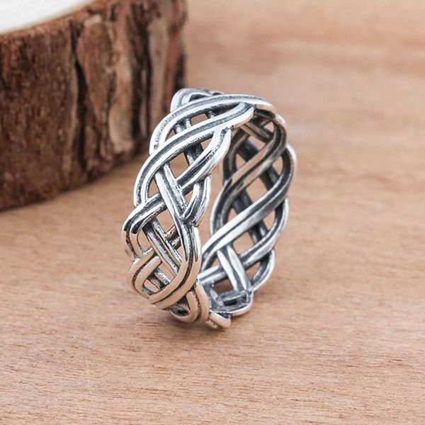 

band rings bohemian vintage jewelry retro silver color infinity intertwined cross celtic knot ring women engagement ring wedding band gifts