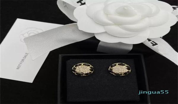 

stud style earrings fashion pearl diamond inlaid light luxury jewelry gold3456640, Golden;silver