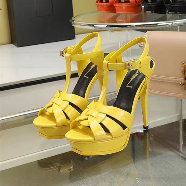 

designer high heels metal letters sandals women dress shoes open toe fashion leather pumps party wedding sandals summer 13cm 35--42size, Black