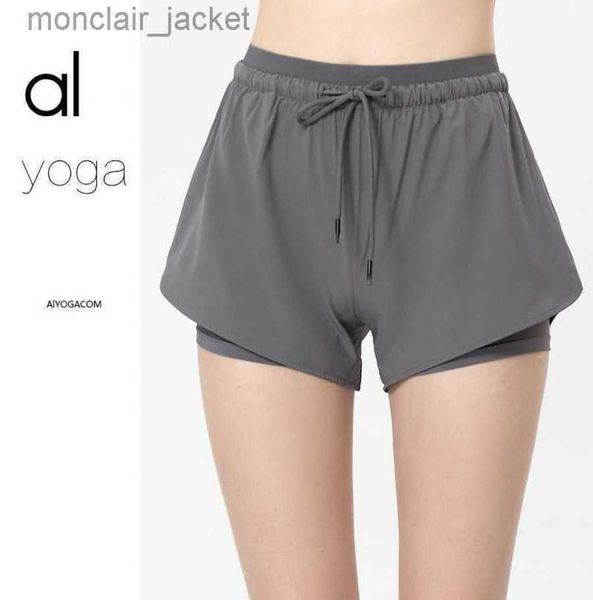 

designer alos yoga new fitness sports shorts women's summer pants anti-light casual quick-drying yoga ventilation 23gg, White;black
