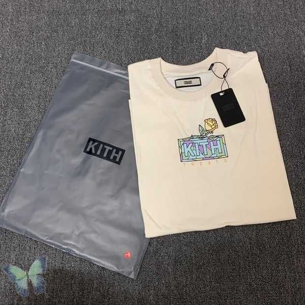 

men's t-shirts embroidery kith t-shirt oversize men women york t shirt casual summer tees 220302 5 9b91, White;black