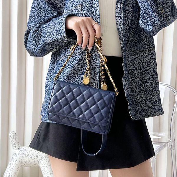 

Delicate knockoff Designer Chain bag 19.2CM cowhide Handbag With Box YC115