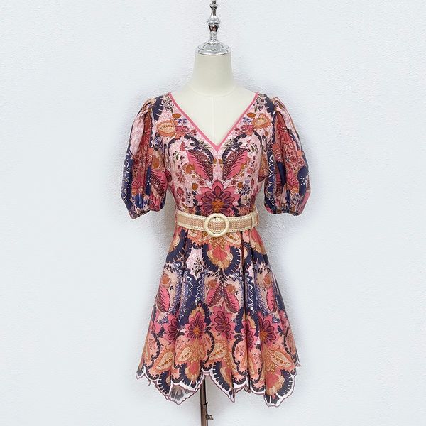 

casual dresses 2023australian fashion brand linen bubble sleeve mini dress, Black;gray