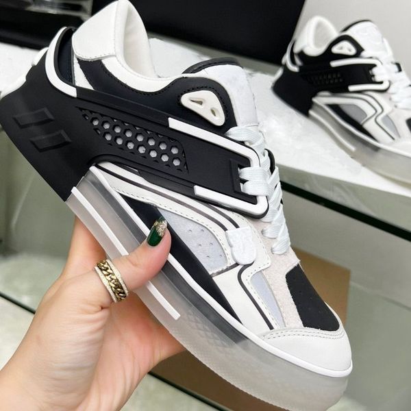 

space sneaker designer explosions casual shoes stitching sneakers 3m reflective leather dad chunky suede coach shoes, Black