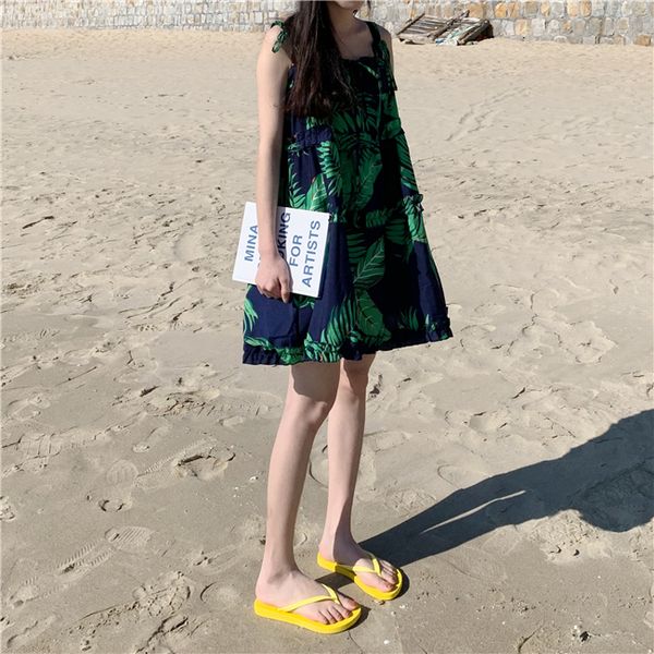 

slippers summer thin strip women's flat bottom wear non slip leisure versatile flip flops 2538 230307, Black