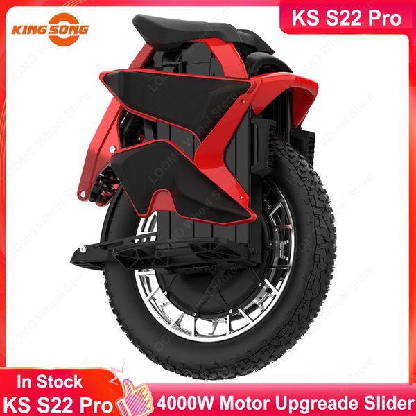 

king song s22 pro eagle unicycle 126v 2220wh electric unicycle 3300w motor 70km/h 20 inch off-road suspension unicycle