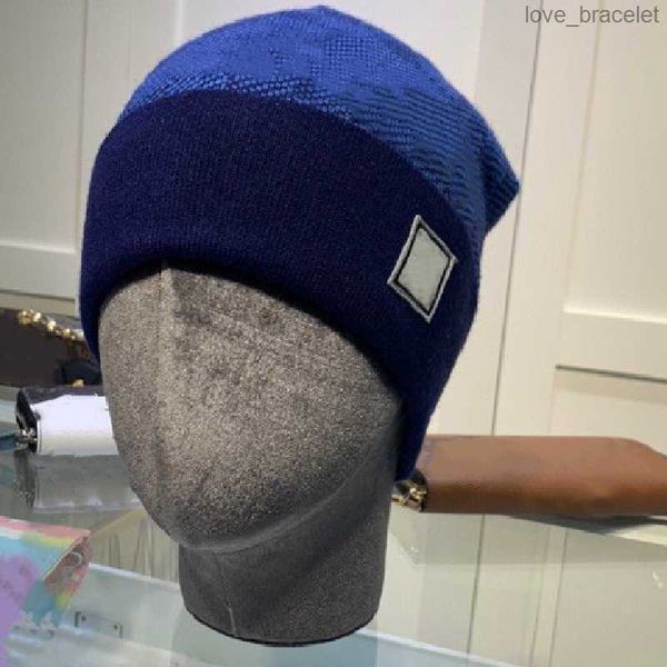 

mens beanie designer knitted hat winter skull caps snapback fitted cashmere plaid letters luxury casual outdoor fashion 15 colorsthv7ry0, Blue;gray