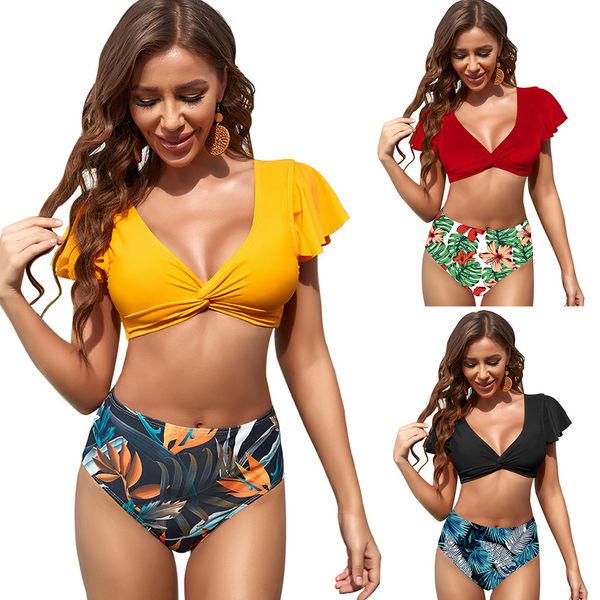 

women's bikini sets ring triangle tie bathing suits 2 piece swimsuits swimwear for women