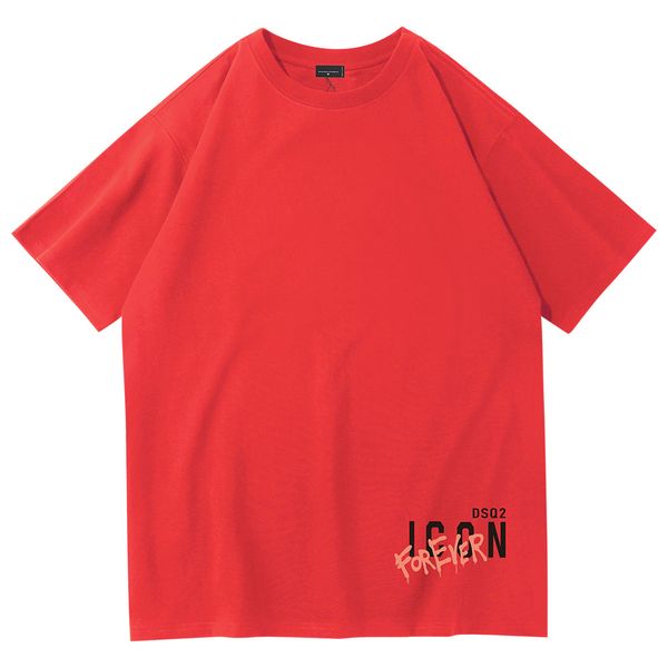 

d2 icon dsq2 designer t shirt summer short sleeve waves tee men women lovers luxury t-shirts fashion senior pure cotton large size 2023 dsqi, White;black