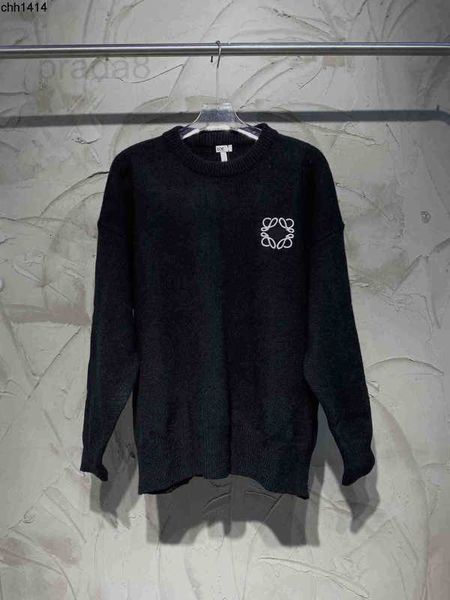 

men's sweaters designer luxury loe autumn new style jacquard embroidery round neck loose sweater lyw nnhl, White;black