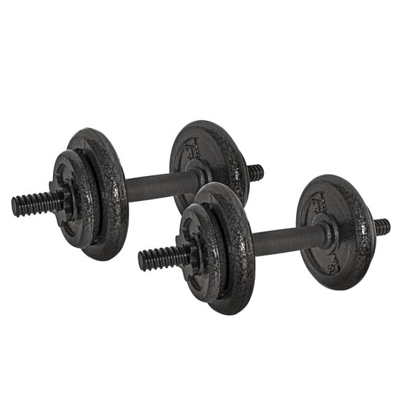 

cap barbell 40lb adjustable cast iron dumbbell pair