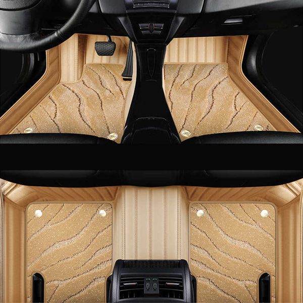 

carpets genuine leather car floor mats for audi a4 b8 2010-2014 alfombrillas coche tapis de sol voiture tapetes para carro accessories r2303