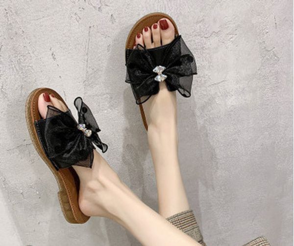

slippers sandals shoes bathroom slippers home slippers casual flats women flats larger size 230307, Black