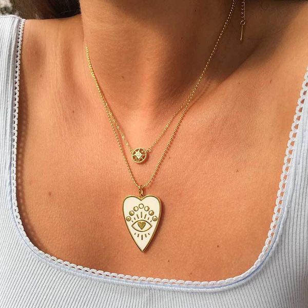 

gold plated versatile sweater chain street shoot fashion necklace girl, Silver