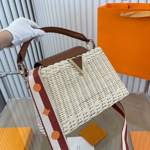 

designer women handbags straw bag knitting beach shoulder bags designers handbag crossbody womans basket