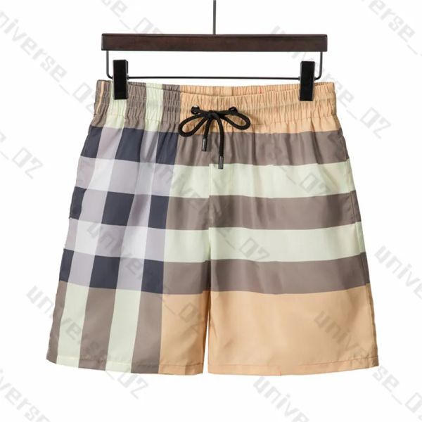 

2023 plaid swim shorts mens summer fashion beach pants designers board short gym mesh sportswear quick drying swimwear printing man s pants, White;black