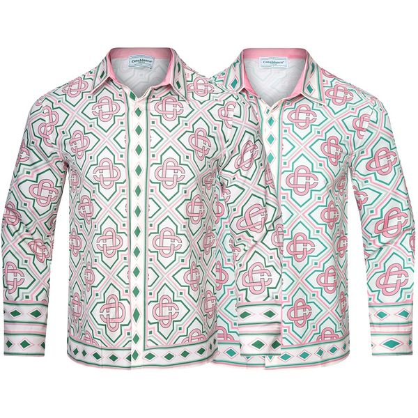 

casablanca new printed shirt green red half shirt size  l xl 2xl 3xl, White;black