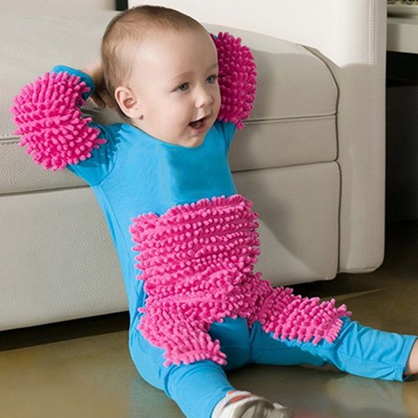

clothing sets baby mopping suit clothes crawling jumpsuit infant cleaning costume bodysuit 230307, White