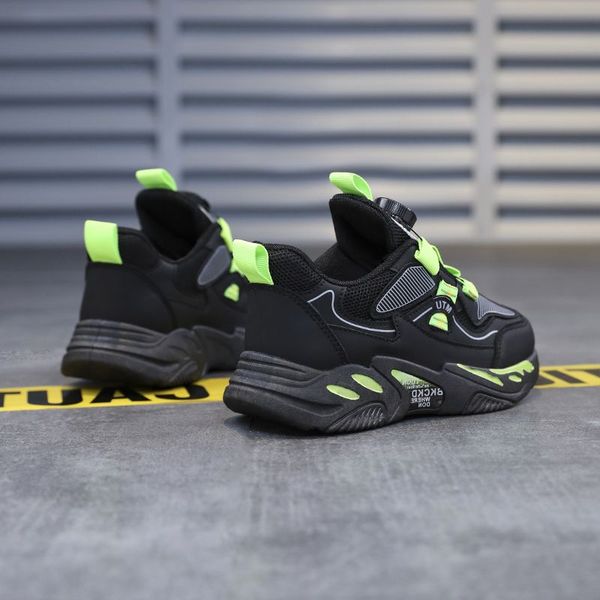 

2023 fashion ale children's shoes pink gray red black green spring rotating button breathable mesh outdoors shoes sneakers color105, White;red