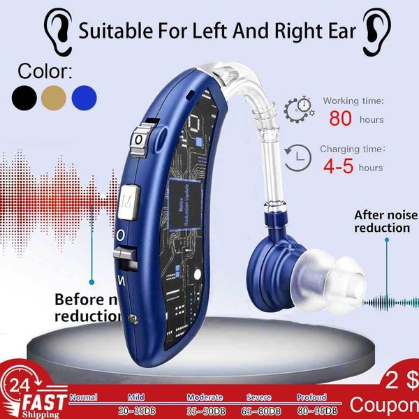 

ear care supply bluetooth hearing aid deaf sound amplifier audifonos usb hearing aid elderly deaf mini rechargeable adjustable tone call 230