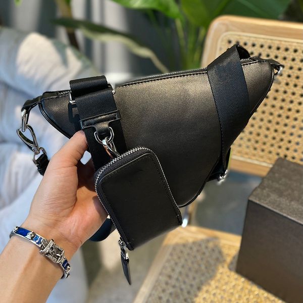 

fashion shoulder bag high-quality women leather handbag men triangle shoulder bags mini coin case wallet purse luxury designer crossbody 2 p