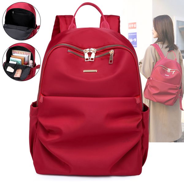 

women men backpack style genuine leather fashion casual bags small girl schoolbag business lapbackpack charging bagpack rucksack sport&outdo