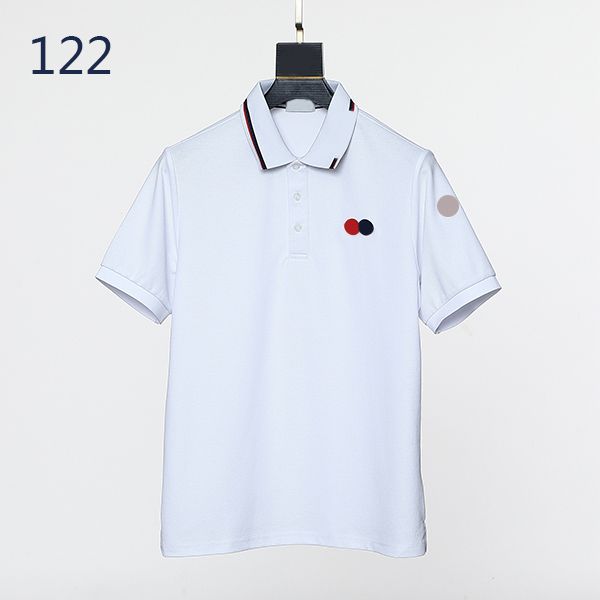 

france luxury mens t shirt polo chest double shirts 2023 brand designer tshirt aaa quality tshirts eu s--xl vnvc, White;black