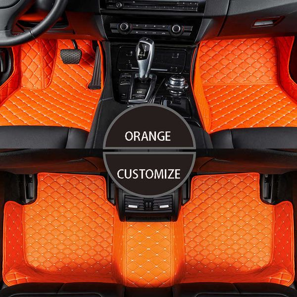 

carpets car floor mats for smart 451 453 fortwo forfour custom waterproof leather foot pad auto accessories r230307