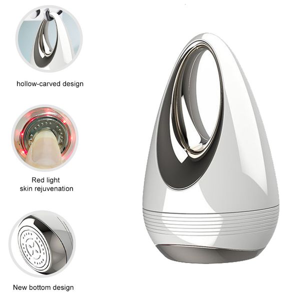 

face care devices ultrasonic cryotherapy vibration red light ion skin device massager hammer beauty instrument machine 230307