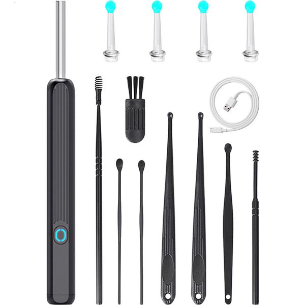 

ear care supply 1 set ear cleaning otoscope ear wax remover wireless ear cleaner with camera ear scoop camera otoscope with earwax cleaning