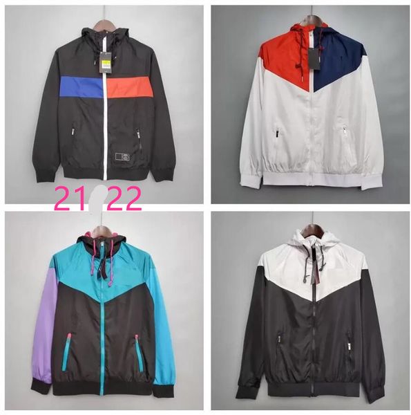 

new 21 22 soccer shirts men long sleeve soccer full zipper psgs hooded jacket windbreaker 2021 2022 hoodie football jackets coat sweate, Black;yellow