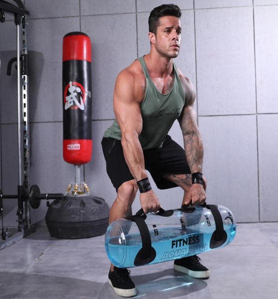 

sand bag home gym fitness bodybuilding aqua sandbag muscle training exercise balance workout water 20kg capacity pouch 2211146914263