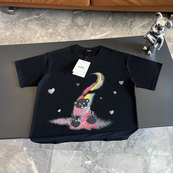 

men's plus tees & polos round neck embroidered and printed polar style summer wear with street pure cotton t2rf, Black;brown