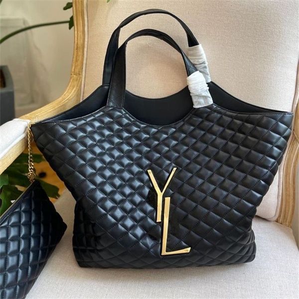 

yslity lcare maxi oversized shopping tote bag designer handbags 2 size attaches mini wallet quilted lambskin womens travel satchel shoulder