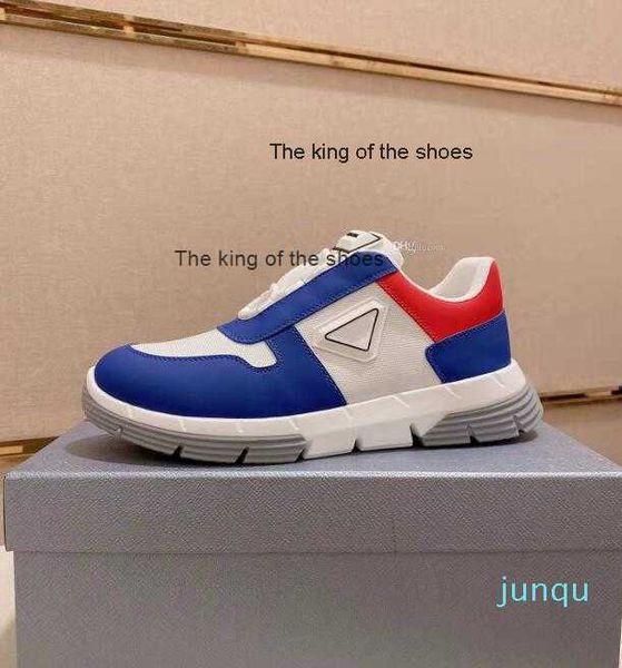 

2023 og sporty-fashion enamel triangle prax 01 sneakers men re-nylon brushed leather white black technical materials casual walking eu38-46