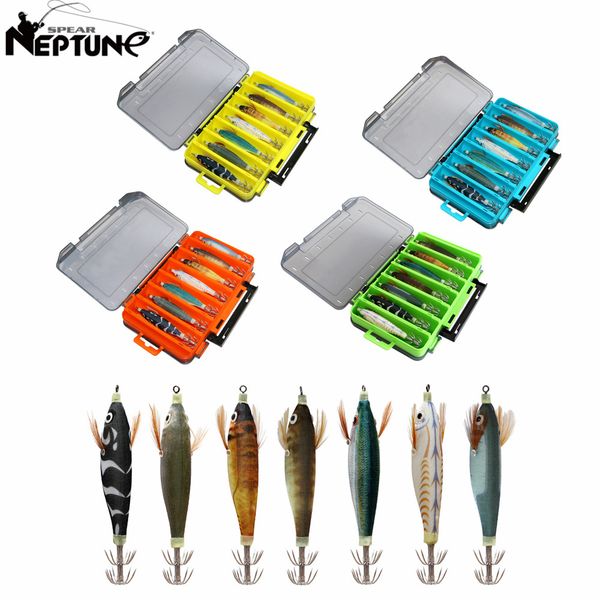 

baits lures 1 set fishing lure luminous squid jig hook wood shrimp artificial ocs cuttlefish saltwater hard bait fish goods 230307