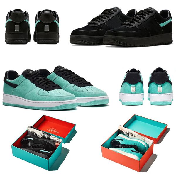 

1 one low men women running shoes sneaker tiffany blue shoes black multi color dz1382-001 style fashion mens trainers sports 1s