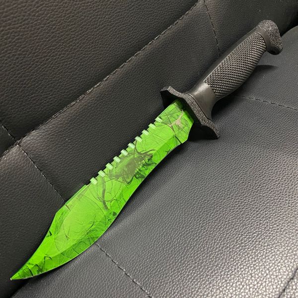 

cs go gamma doppler emerald csgo bowie knife hunting camping knifes survival tactical knifess outdoor knives fixed blade fishing knife hikin
