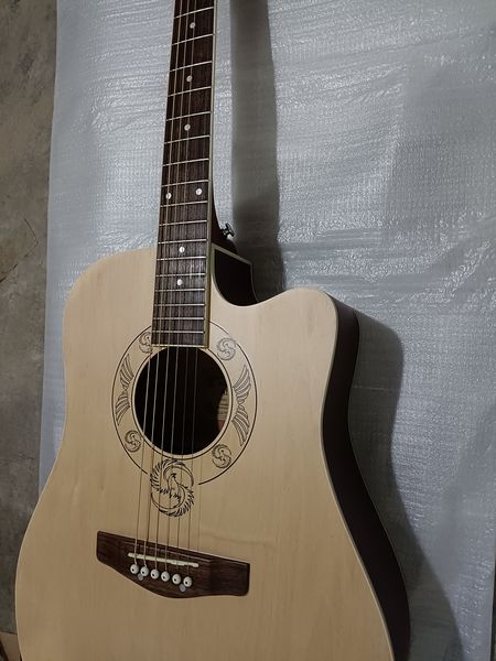 

factory custom 41 inch acoustic guitar