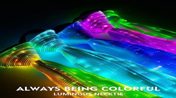 

neck ties lumisonata light up men039s business shirt wedding party gift led luminous fiber optic flashing rave novelties zipper8389833, Blue;purple