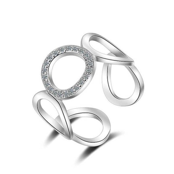 

band rings classic fashion hollow out hoop sparkling white and rose ring cubic zirconia jewelry real solid 925 sterling silver rings aa23030