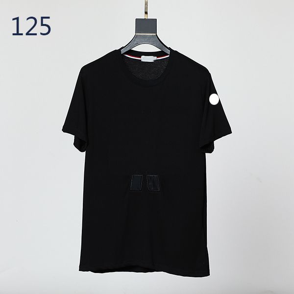 

france luxury mens t shirt polo chest double shirts 2023 brand designer tshirt aaa quality tshirts eu s--xl cxb3, White;black