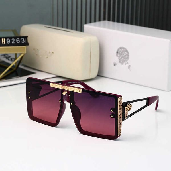 

luxurious designer versage sunglass versage womsunglasses ens sage mens punk personality metal frame fashion trend toad fashion baseball red, White;black