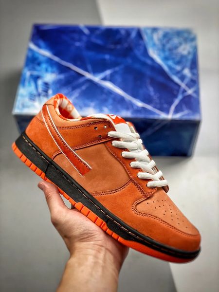 

designer shoes concepts sb dunks low orange lobster outdoor sneaker with box