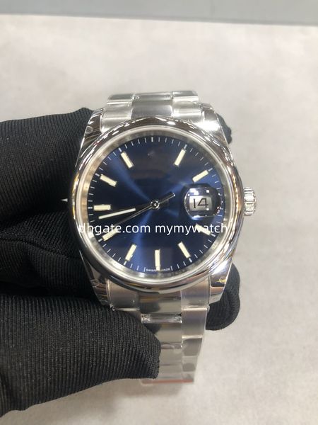 

oyster perpetual watch bp factory datejust blue dial mens watch 36mm sapphire glass automatic mechanical stainless turquoise 126234 wristwat, Slivery;golden