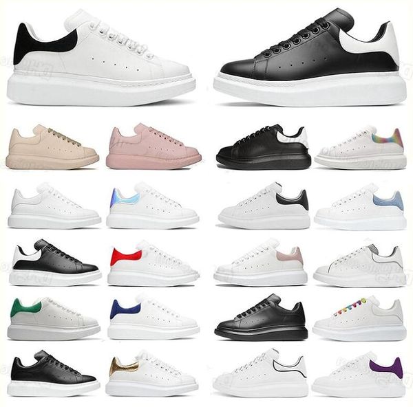 

chaussures de espadrilles woman running shoes oversized sneakers womens casual shoes leather lace up fashion platform white black men luxury
