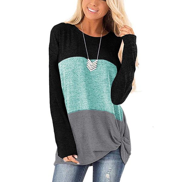

women's hoodies sweatshirts women long sleeve round neck lightweight sweatshirt 230306, Black