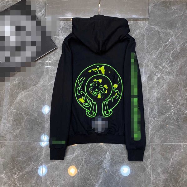 

men's and women's hoodies fashion brand ch autumn and winter collection d7yt, Black