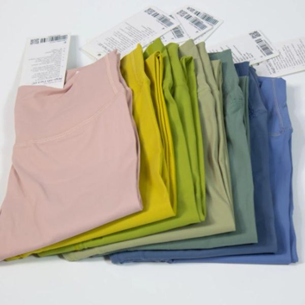 

lulus align women's yoga legging seamless nude female sports high elastic fitness pants soft high waist hip lift camouflage nine-point